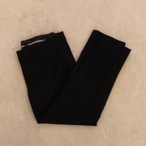 Banana Republic Cropped Black Slim Leg Trousers